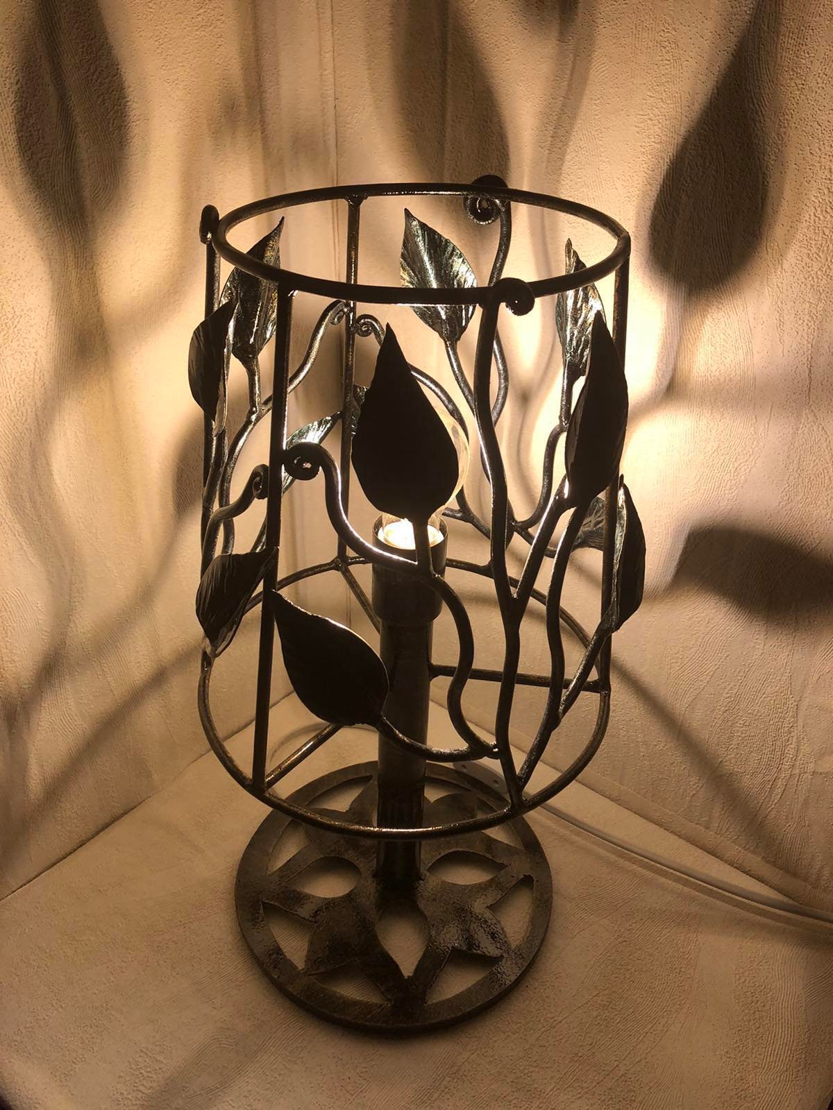 Table lamp, bedside lamp, lighting, custom lamp, night lamp, rustic, leaves, vines, forest, birthday, wedding, anniversary, bridesmai, bride