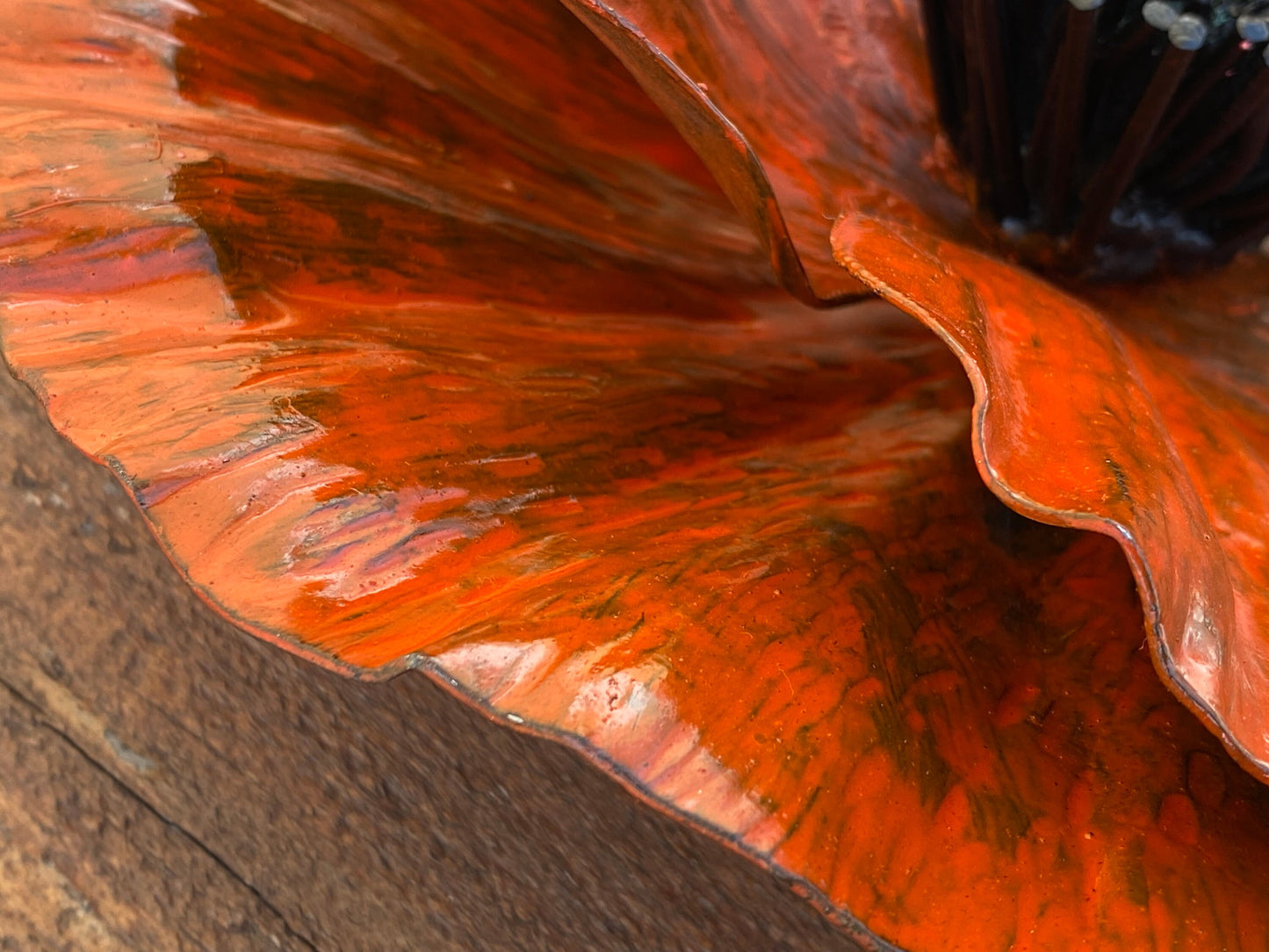 Poppy, artificial flower, bridesmaid, wreath, Christmas, birthday, wedding, anniversary, 6th anniversary, iron anniversary, iron gift, peony