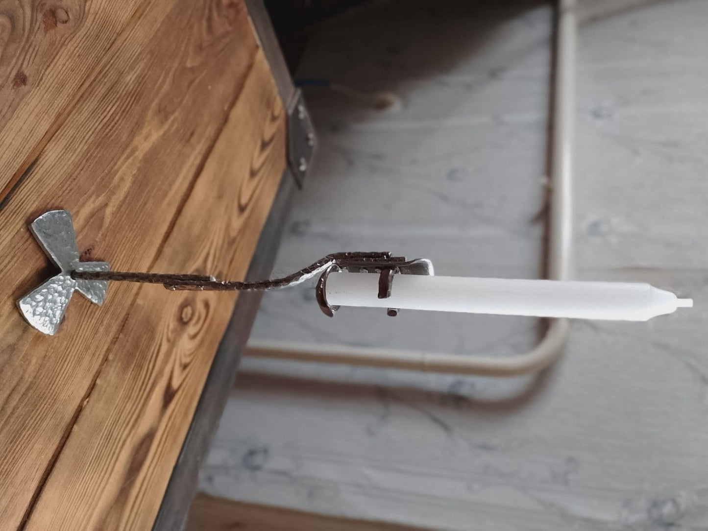 Candle holder, 6th anniversary, iron gift, steel gift, iron anniversary, wedding anniversary, lighting, wall sconce, medieval, castle,viking