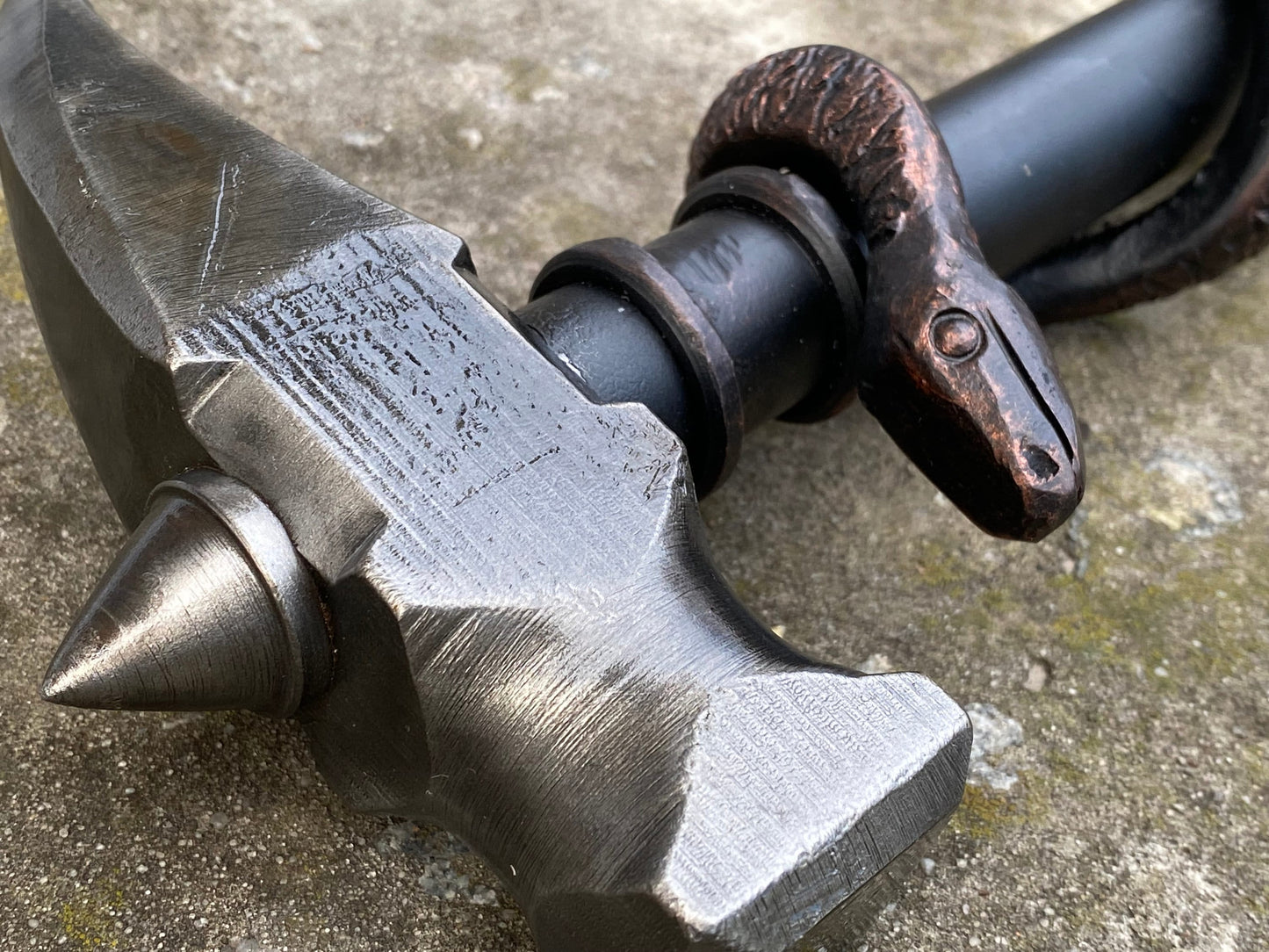 Hammer, snake, 6th anniversary, Fathers Day, iron gift, mens gift, birthday gift, anniversary gift, Christmas gift, military gift, army gift