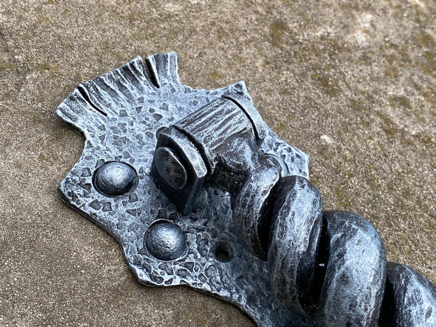 Door knocker, door handle, medieval, castle, man cave, Middle Ages, restaurant, renovation, Christmas, birthday, anniversary, runic, antique