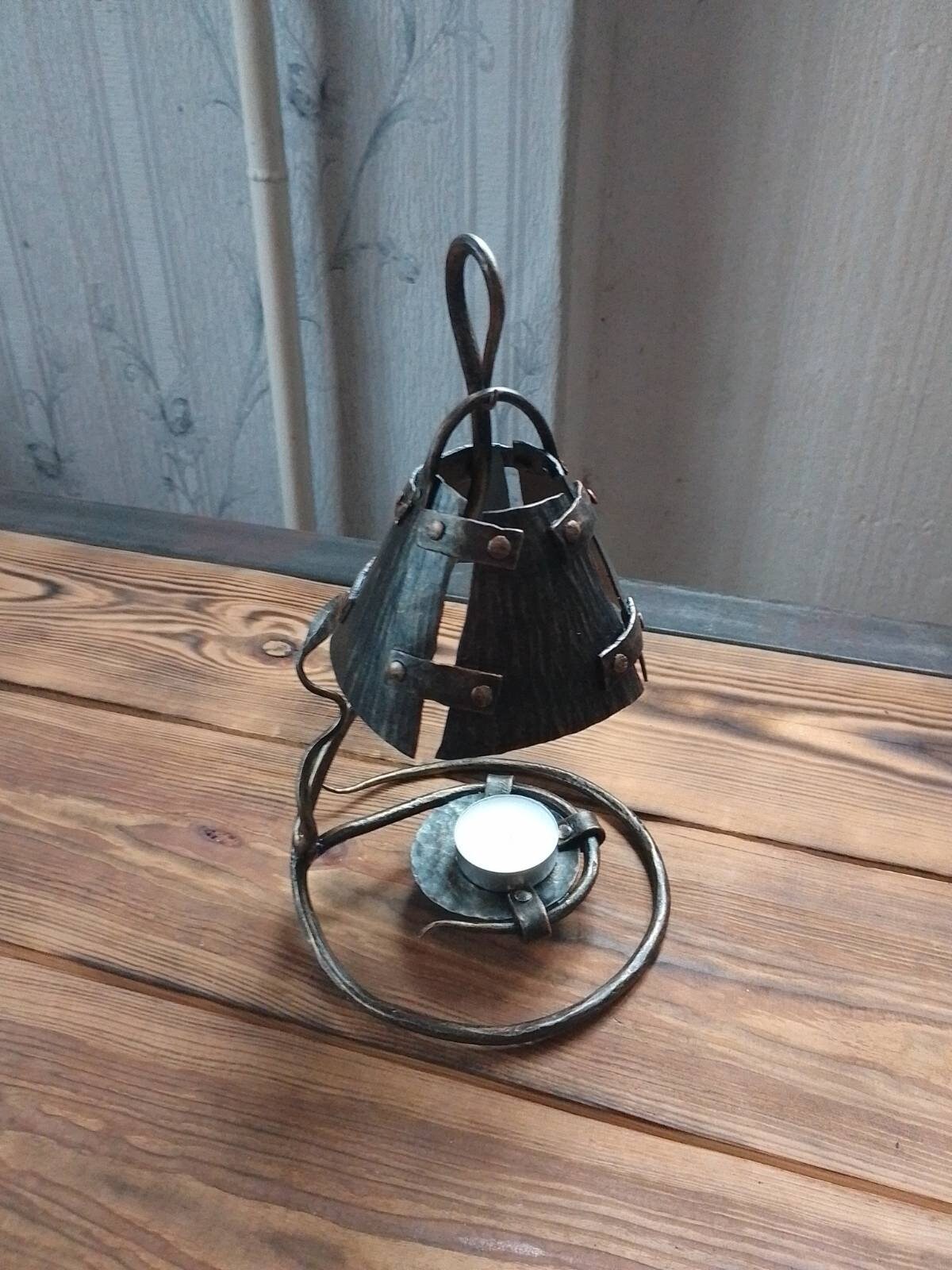 Candle holder, anniversary, medieval, iron gift, steel gift, wedding, candle light, table lamp, castle, viking, wow gift, birthday,Christmas