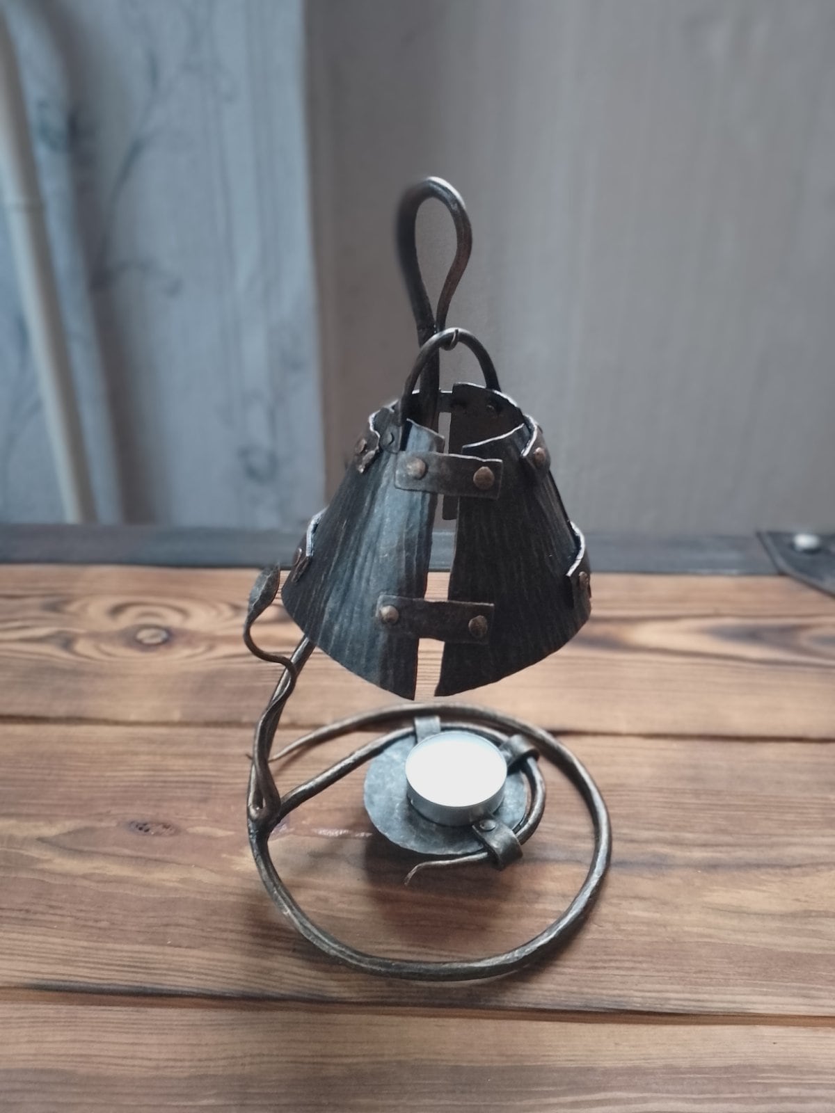 Candle holder, anniversary, medieval, iron gift, steel gift, wedding, candle light, table lamp, castle, viking, wow gift, birthday,Christmas