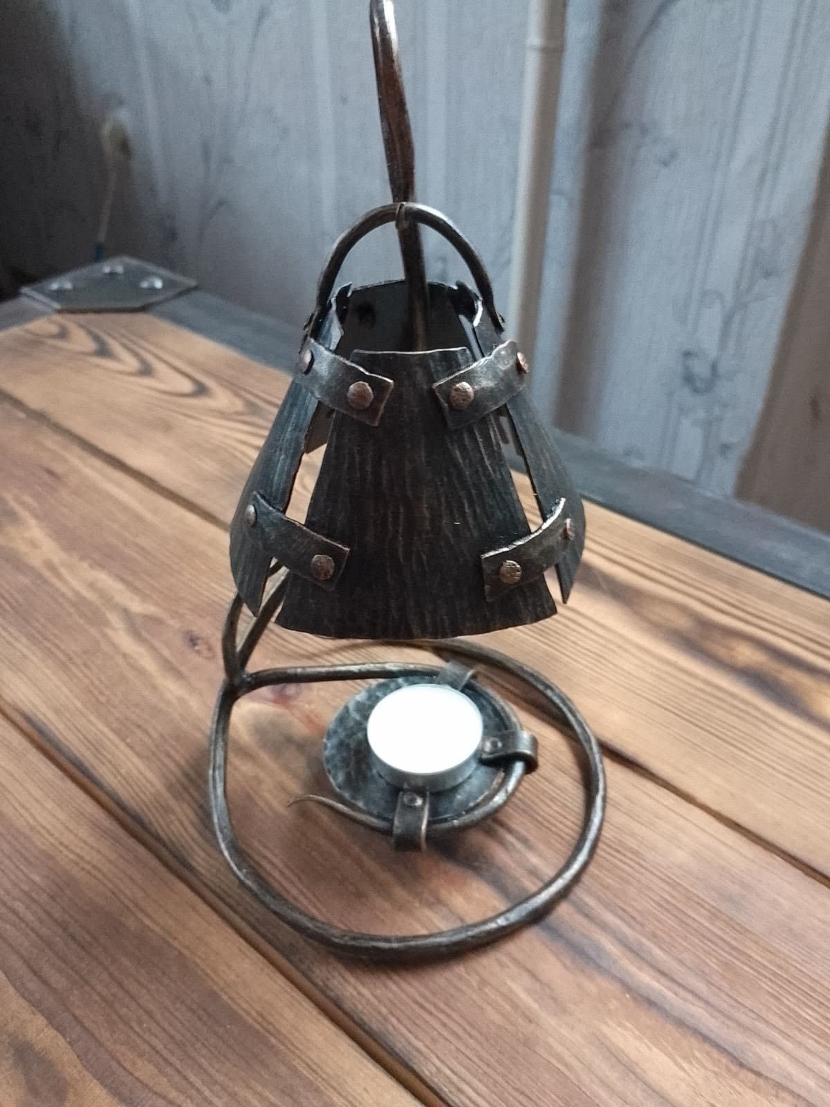 Candle holder, anniversary, medieval, iron gift, steel gift, wedding, candle light, table lamp, castle, viking, wow gift, birthday,Christmas