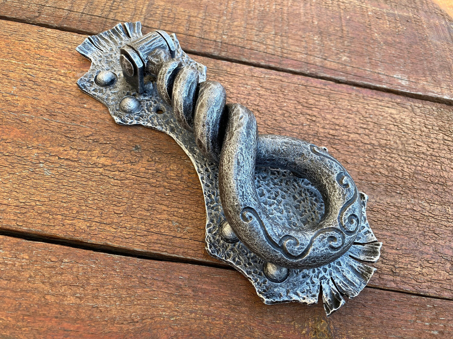 Door knocker, door handle, medieval, castle, man cave, Middle Ages, restaurant, renovation, Christmas, birthday, anniversary, runic, antique