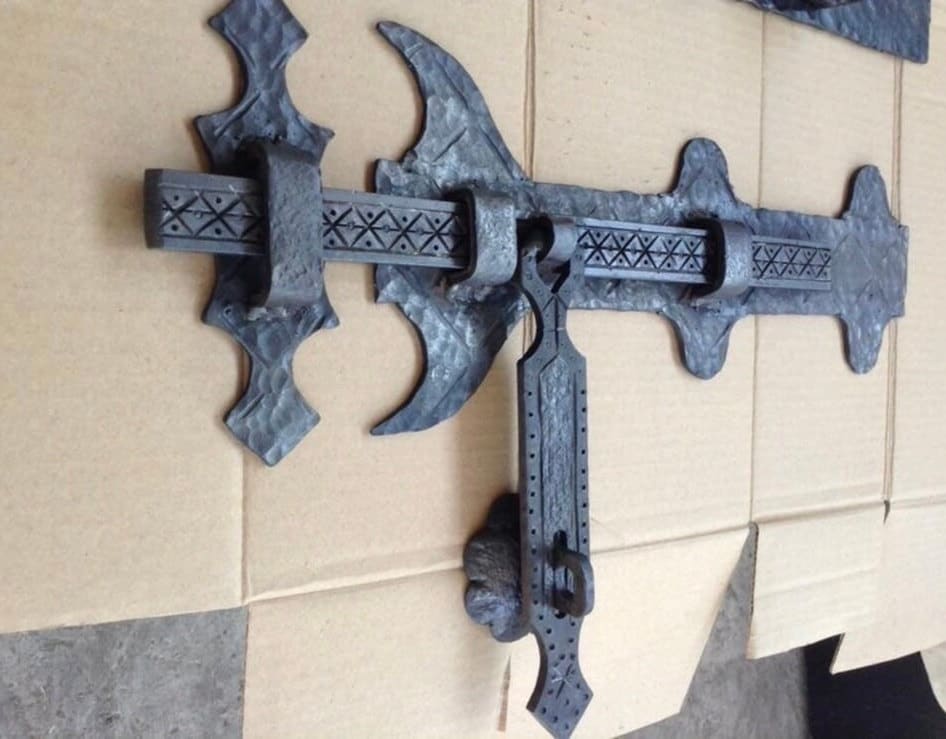 Latch, lock, shed, garden shed, firewood shed, hardware, door, gate, medieval, birthday, anniversary, Christmas,hinge,Middle Ages,renovation