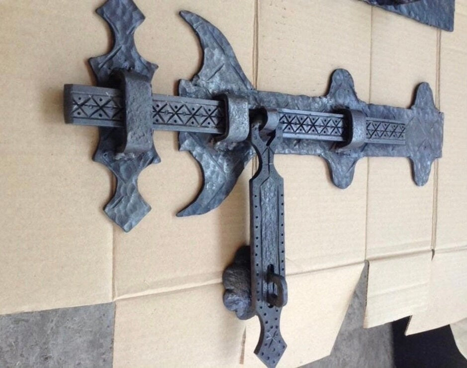 Latch, lock, shed, garden shed, firewood shed, hardware, door, gate, medieval, birthday, anniversary, Christmas,hinge,Middle Ages,renovation