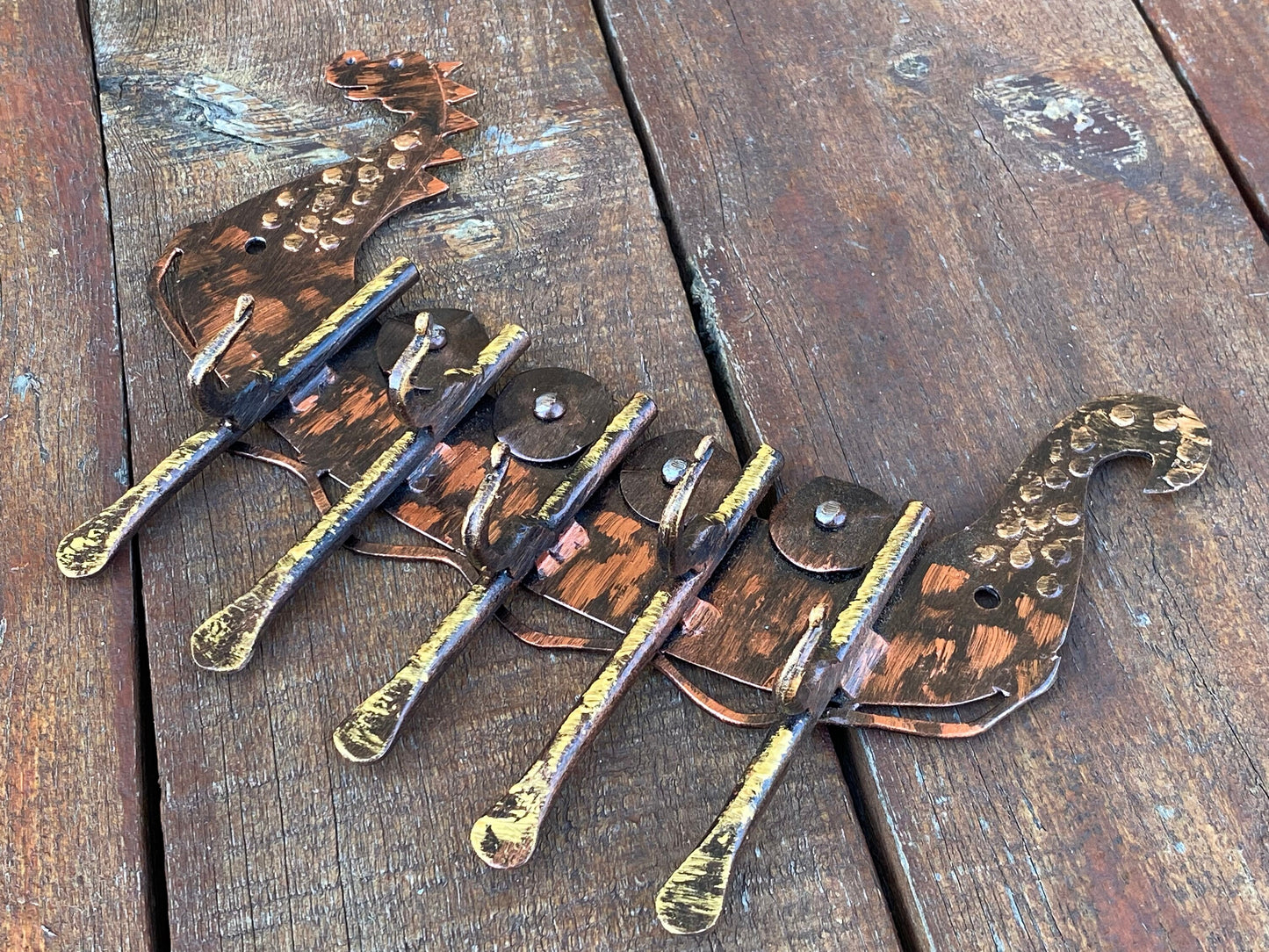 Wall hanger, viking ship, wall hook, wall rack, key holder, viking, drakkar, medieval, hook, birthday, kids gift, children, gift for boy,key