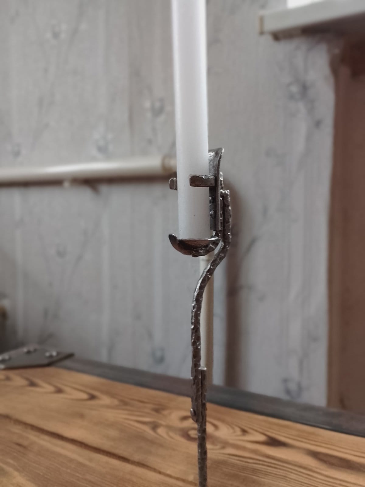 Candle holder, 6th anniversary, iron gift, steel gift, iron anniversary, wedding anniversary, lighting, wall sconce, medieval, castle,viking