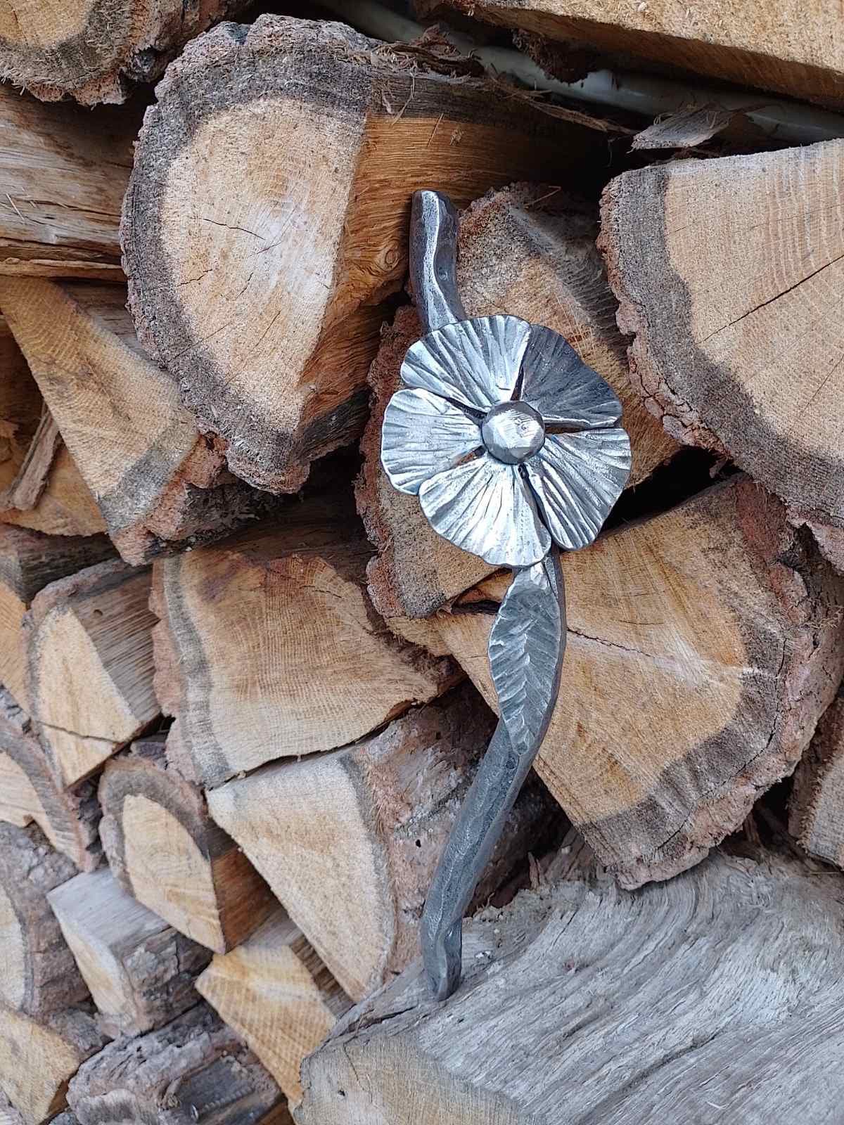 Door handle, barn door handle, door pull, closet door handle, flower, floral, florist, 6th anniversary, renovation,forest,birthday,Christmas