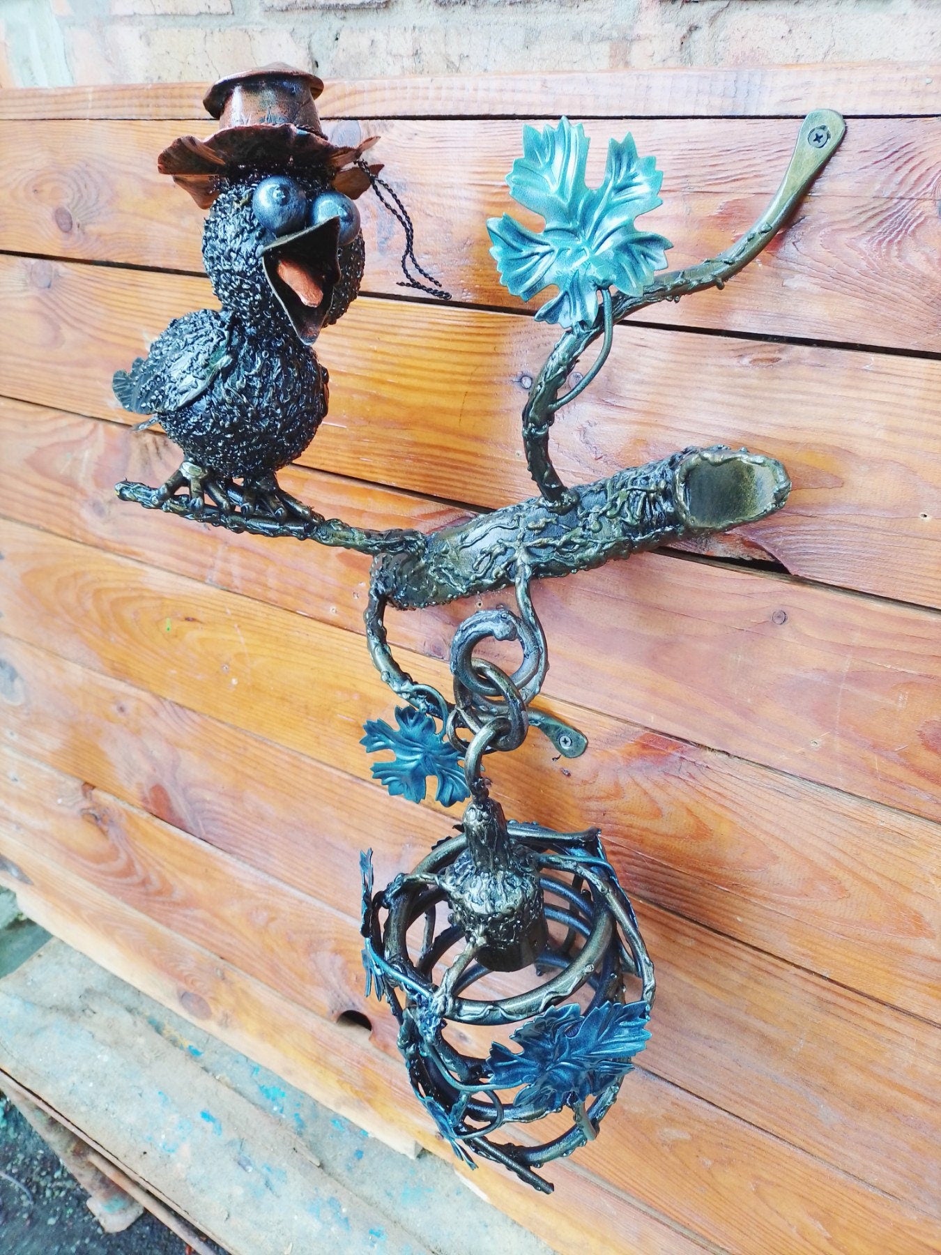 Wall lamp, cottage sconce, sconce, wall sconce, farmhouse, rustic, medieval, castle, renovation, Christmas, birthday, anniversary, forest