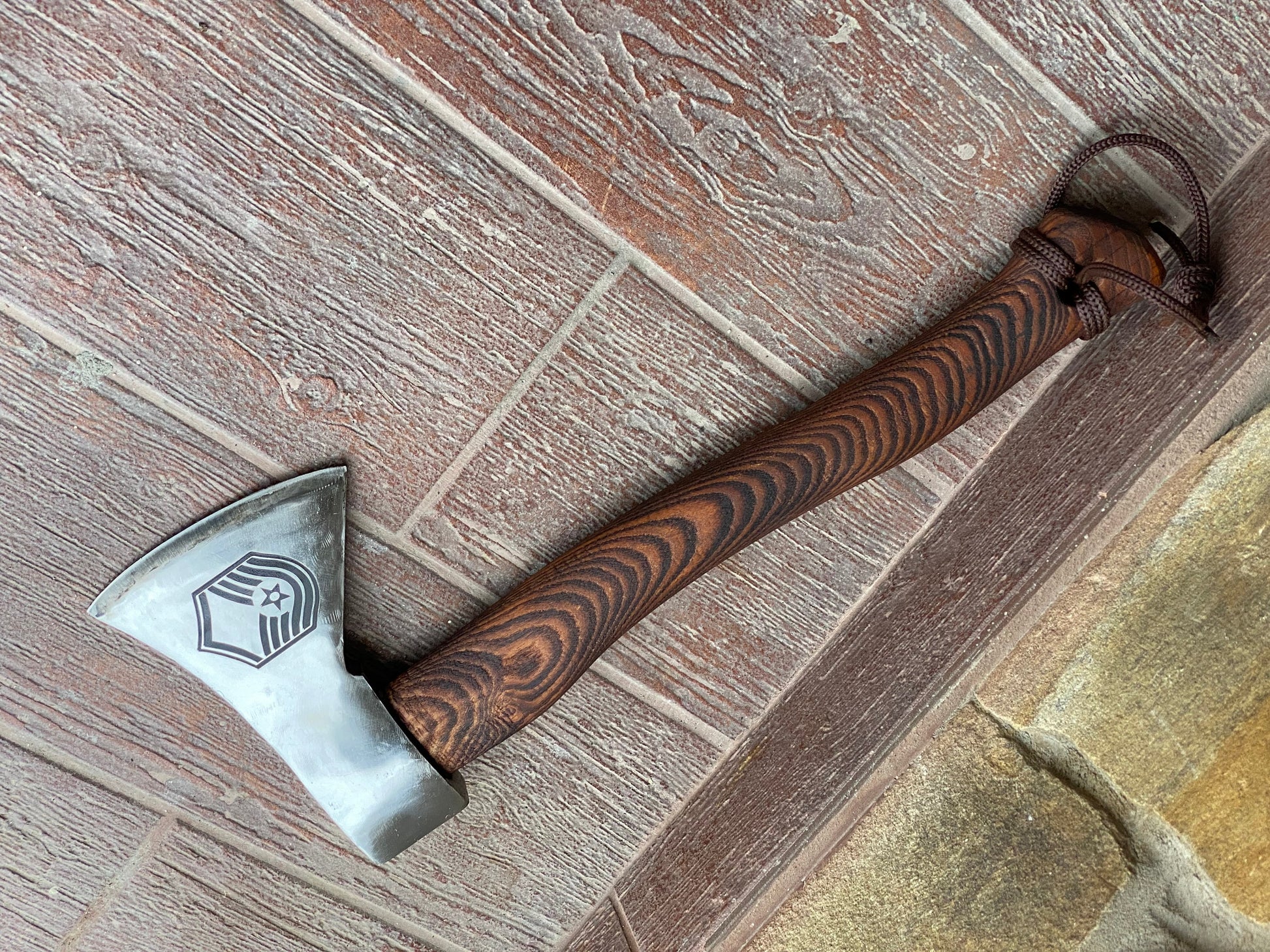 Axe with 2 logos and personalization, hatchet, axe, mens gift, birthday, anniversary, Christmas, camping, personalized gift, groomsman gift