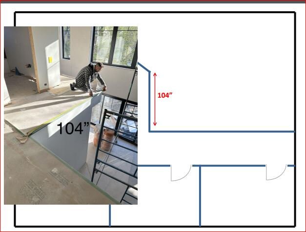 Custom listing for Jessica (Part 2): horizontally and angled railings with total length 619.5" with posts