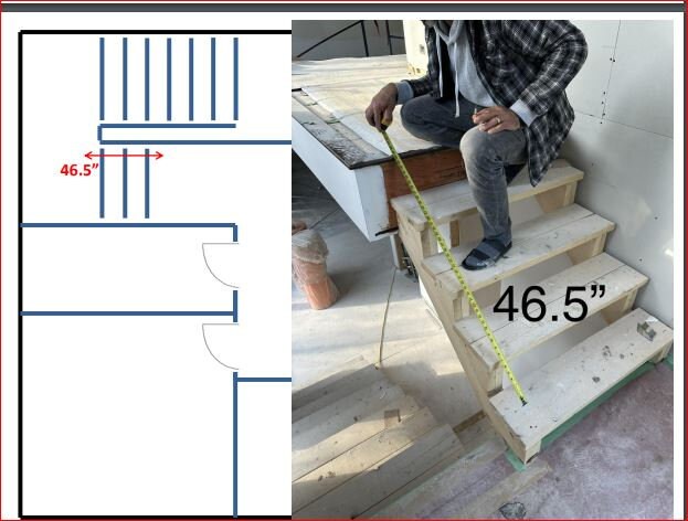 Custom listing for Jessica (Part 2): horizontally and angled railings with total length 619.5" with posts