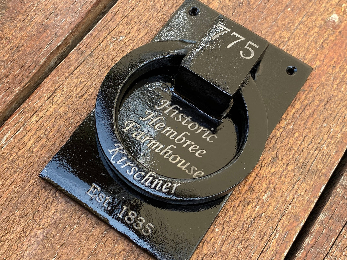 Door knocker, personalized gift, family monogram, door handle, family name, address plaque, street sign, house number, anniversary, birthday