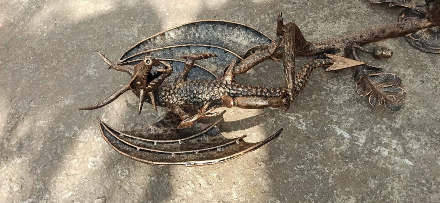 Wall sconce, dragon, viking, birthday, castle, medieval lamp, fireplace, room decor, anniversary, Christmas, sconce, Middle Ages, renovation