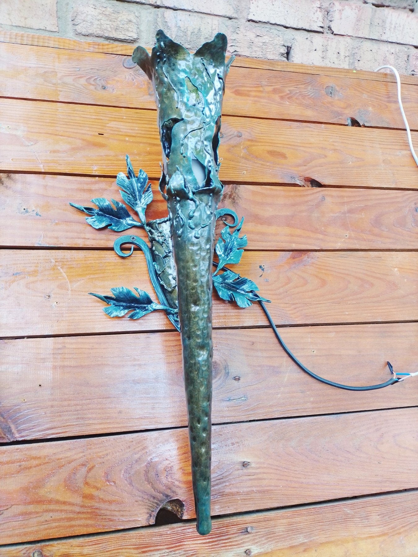 Wall lamp, cottage sconce, sconce, wall sconce, wall torch, torch, medieval, castle, renovation, Christmas, birthday, anniversary, porch