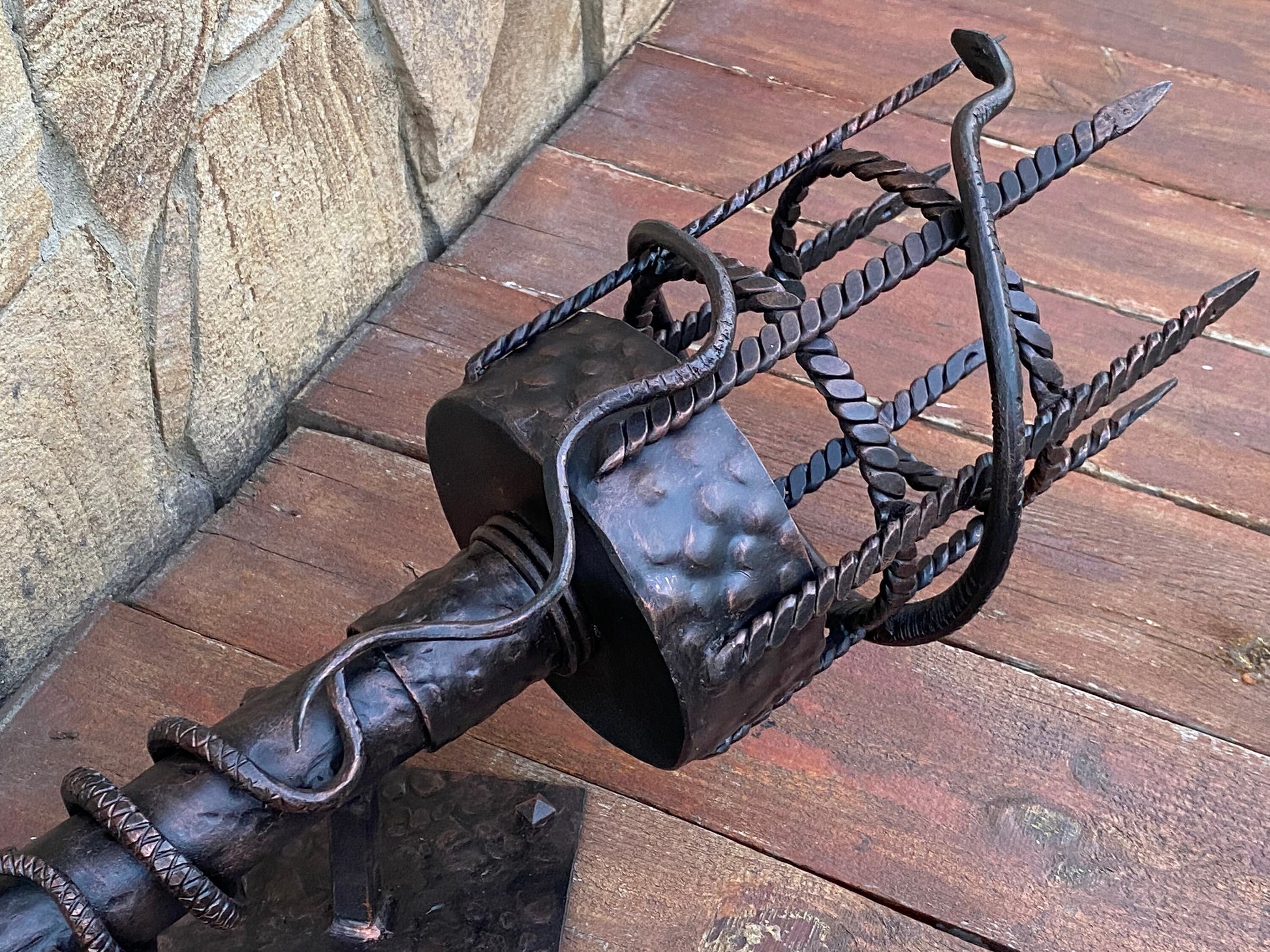 Wall lamp, wall sconce, medieval, torch, viking, rustic, farmhouse, renovation, porch, castle, Middle Ages, Christmas, anniversary, birthday