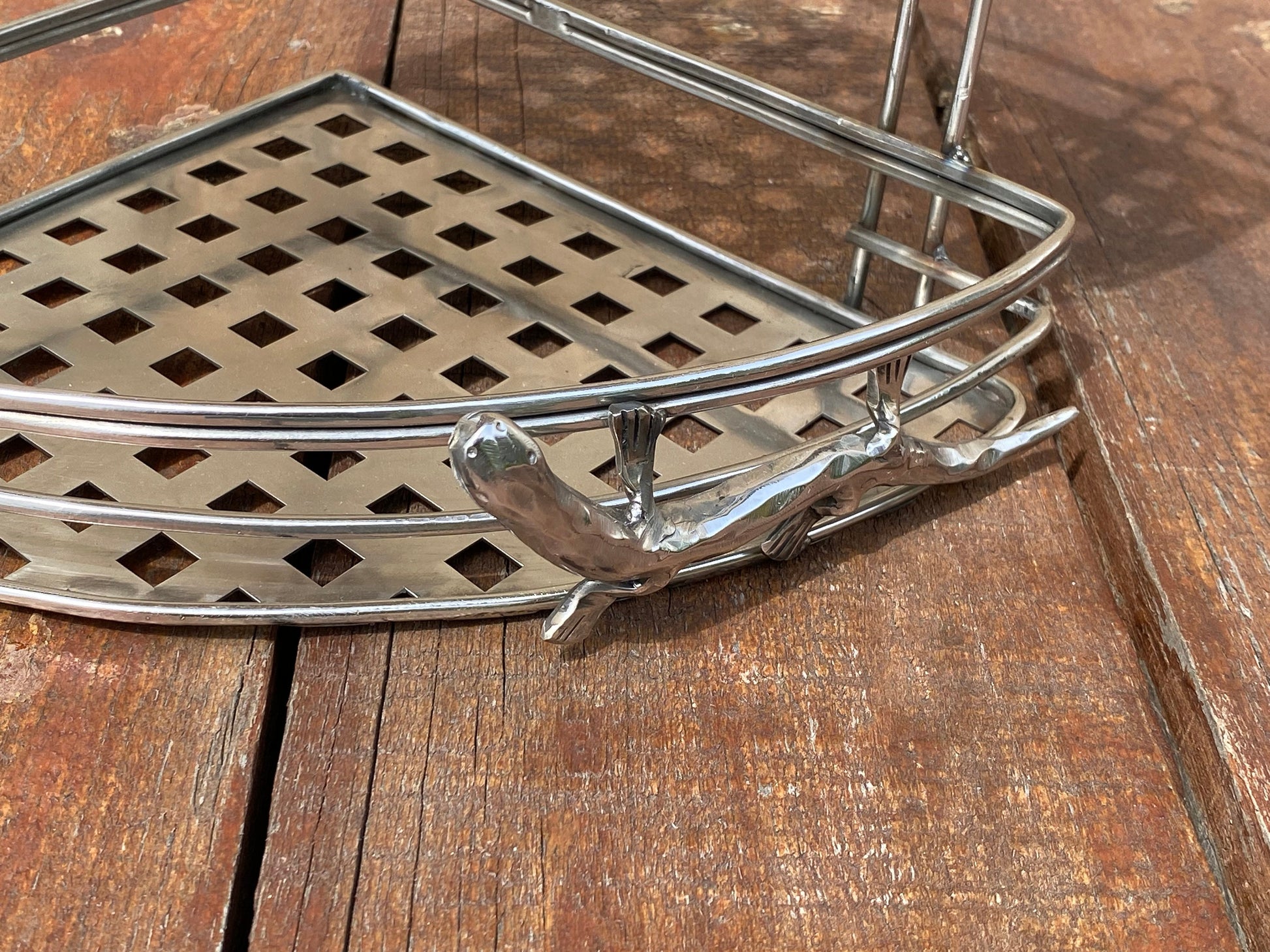 Rack, shelf, bathroom, kitchen, stainless steel, anniversary, birthday, Christmas, Mothers Day, Fathers Day, scorpion, lizard, hanger,holder