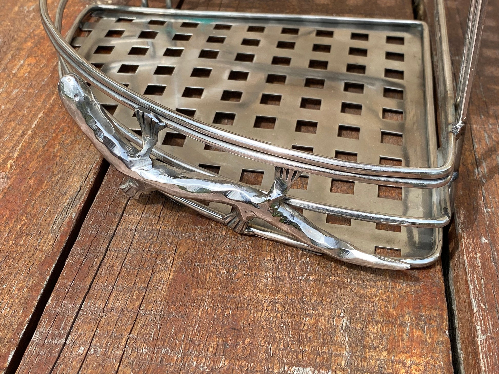 Rack, shelf, bathroom, kitchen, stainless steel, anniversary, birthday, Christmas, Mothers Day, Fathers Day, scorpion, lizard, hanger,holder