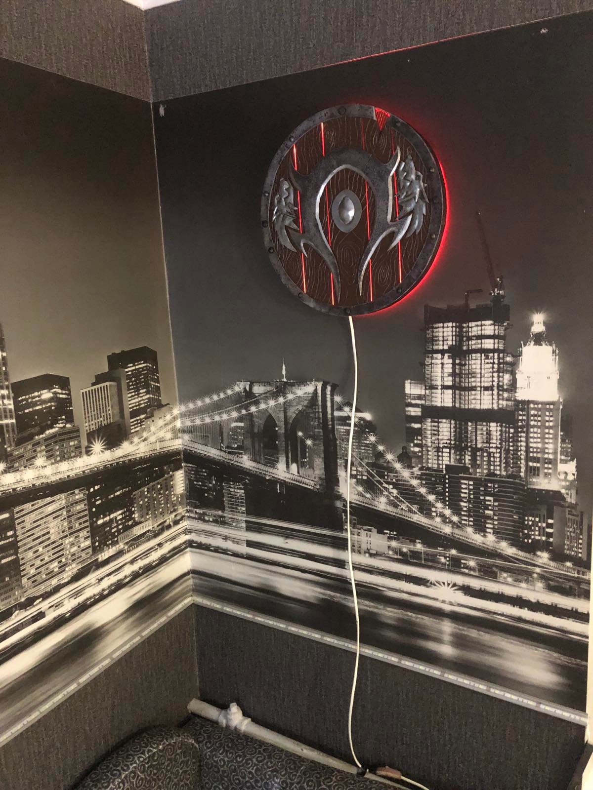 Wall sconce, gamer gift, medieval sconce, castle, hotel, restaurant, viking, Middle Ages, anniversary, sconce, video game,birthday,kids gift