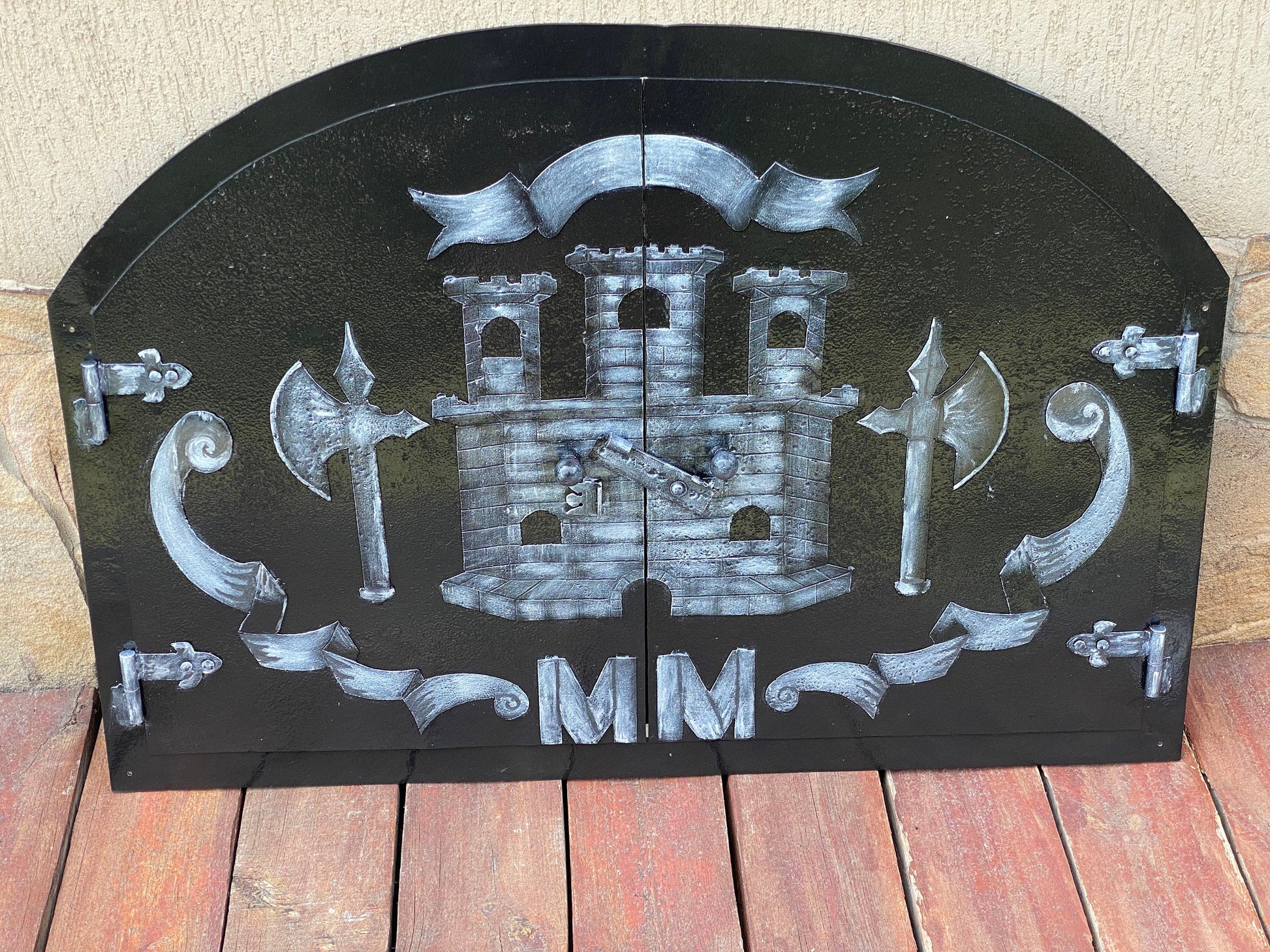 Fireplace door, fireplace, birthday, Christmas, Fathers Day, Mothers Day, anniversary, firewood holder, fire poker,fireplace tools,iron gift