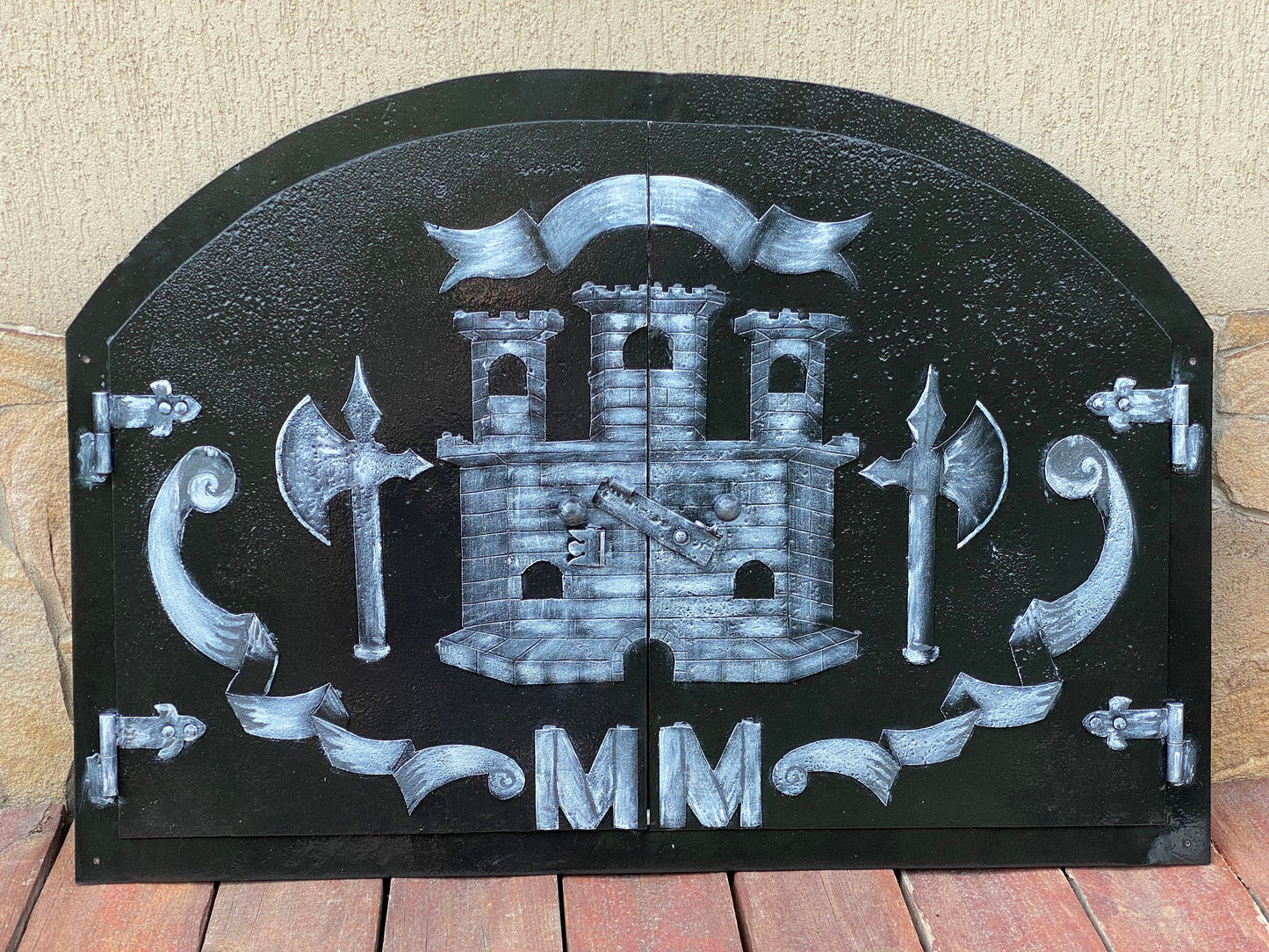Fireplace door, fireplace, birthday, Christmas, Fathers Day, Mothers Day, anniversary, firewood holder, fire poker,fireplace tools,iron gift