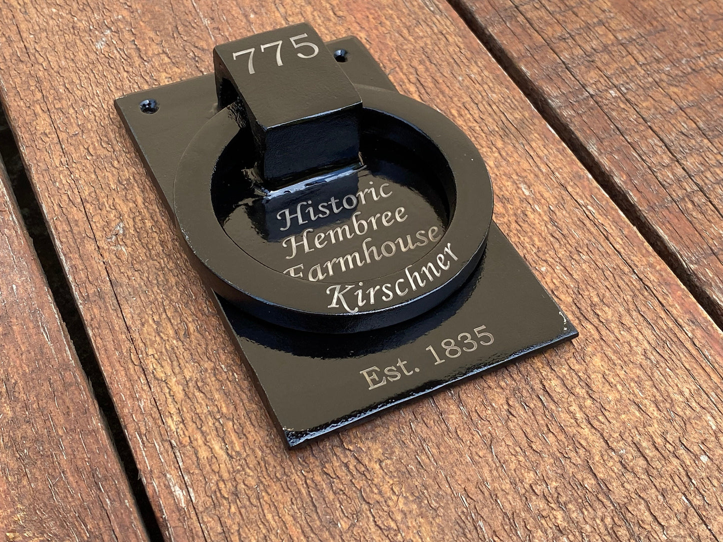 Door knocker, personalized gift, family monogram, door handle, family name, address plaque, street sign, house number, anniversary, birthday