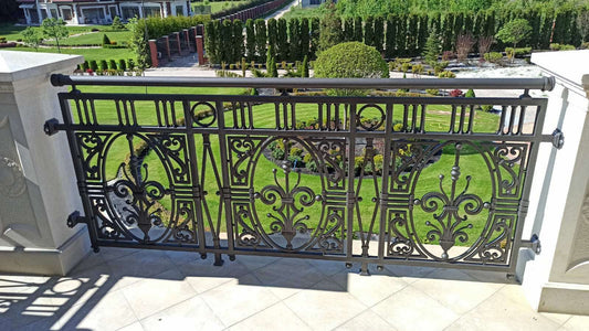 Balcony railing, railing, terrace, renovation, wedding, anniversary, newlyweds, Christmas, birthday, handrail, building, blacksmith, forged