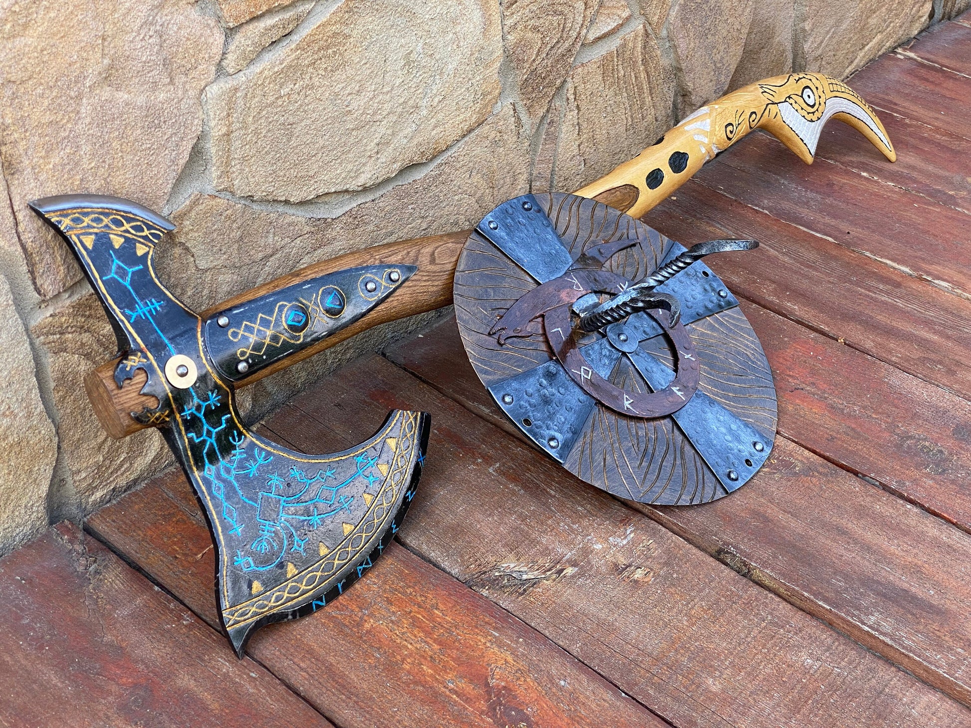 Kratos axe, axe holder, Kratos, God of War, cosplay axe, cosplay, gamer gift, video game, viking axe, Father, birthday,Christmas,anniversary