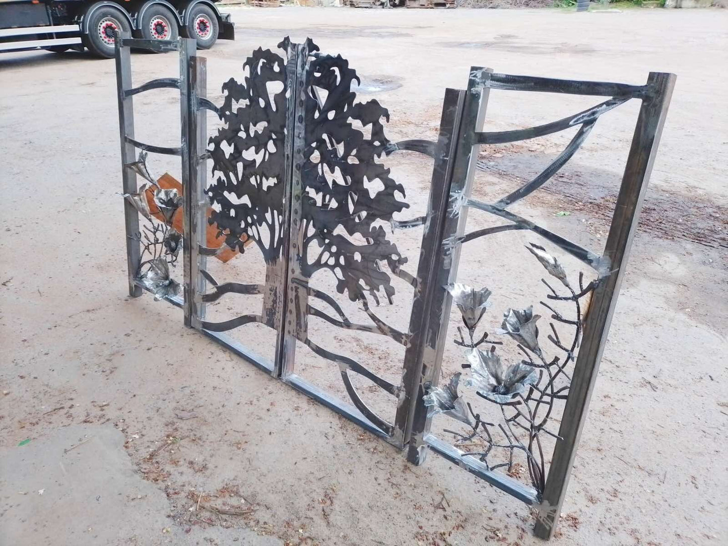 Gate, fence, balcony, terrace, Christmas, blacksmith, renovation, railing, door, anniversary, birthday, hinge, latch, lock, garden door
