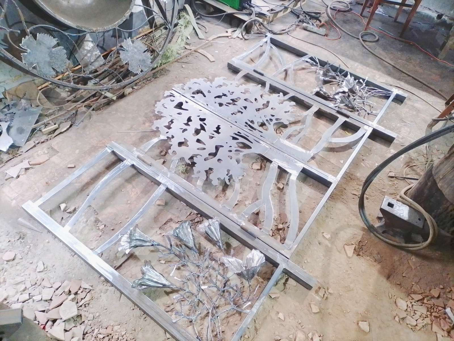 Gate, fence, balcony, terrace, Christmas, blacksmith, renovation, railing, door, anniversary, birthday, hinge, latch, lock, garden door