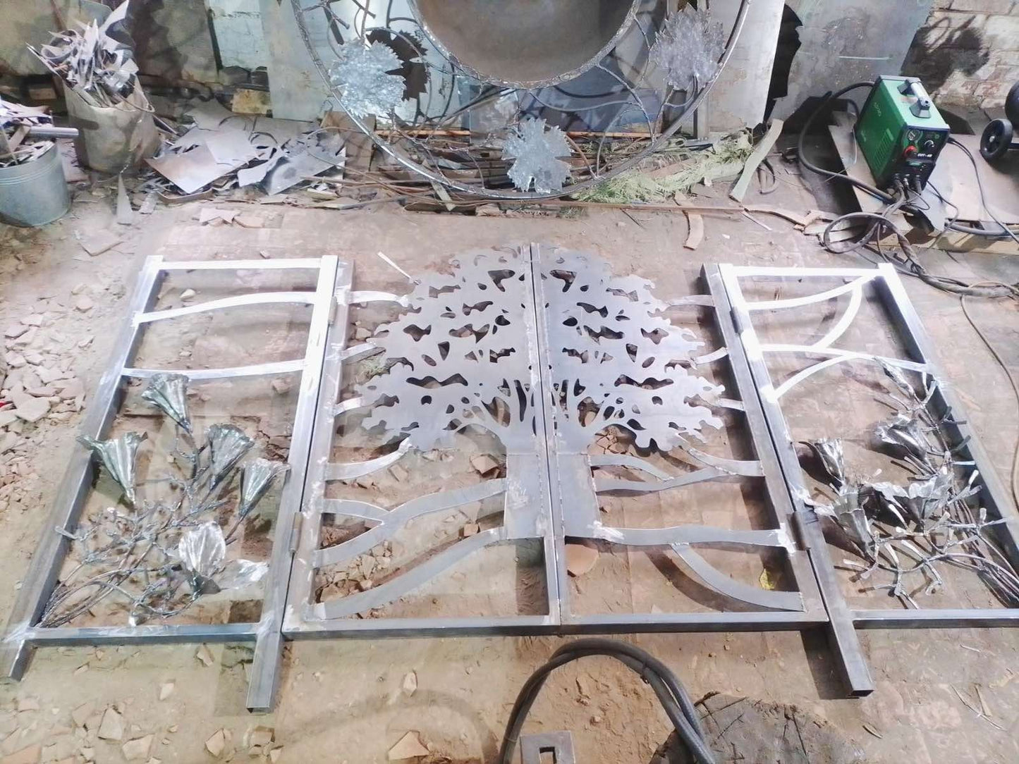 Gate, fence, balcony, terrace, Christmas, blacksmith, renovation, railing, door, anniversary, birthday, hinge, latch, lock, garden door