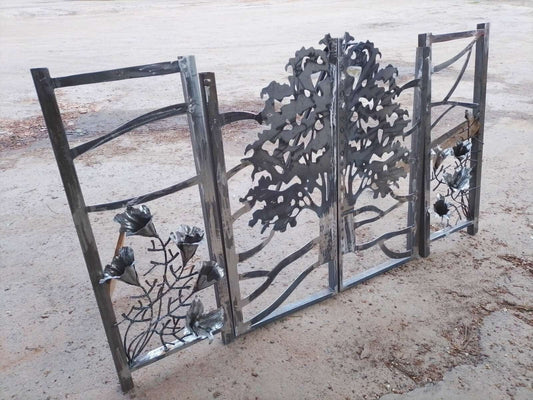 Gate, fence, balcony, terrace, Christmas, blacksmith, renovation, railing, door, anniversary, birthday, hinge, latch, lock, garden door
