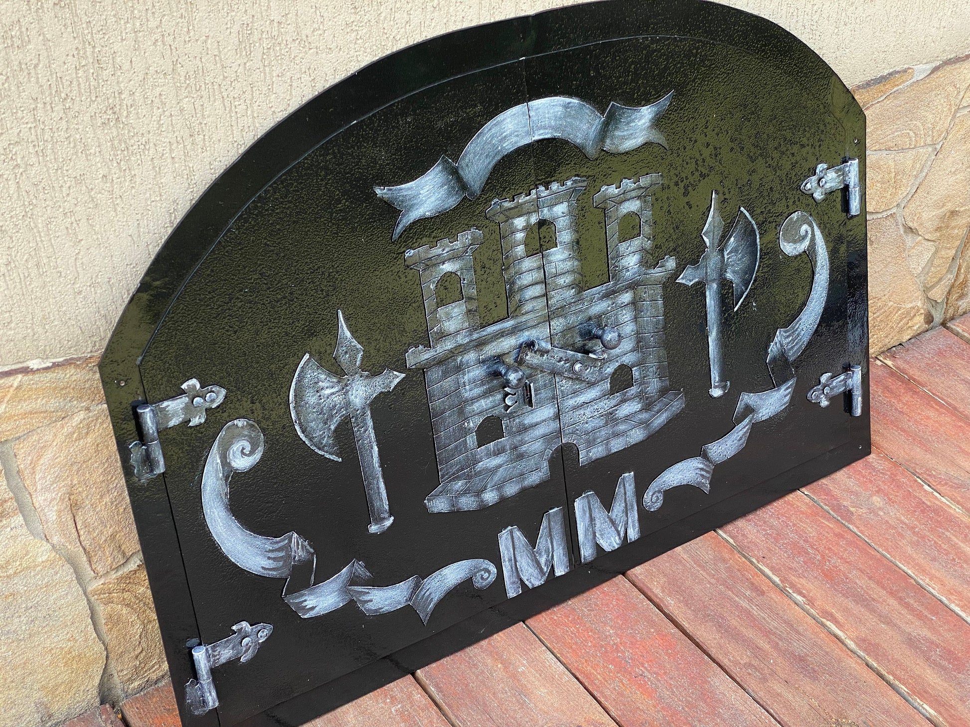 Fireplace door, fireplace, birthday, Christmas, Fathers Day, Mothers Day, anniversary, firewood holder, fire poker,fireplace tools,iron gift