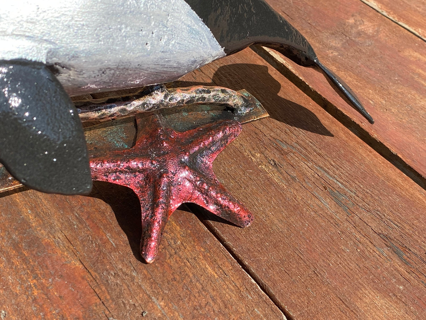 Dolphin, starfish, coastal decor, Christmas, anniversary, birthday, beach decor, wild life, ocean decor, sea life, nautical gift, fishman