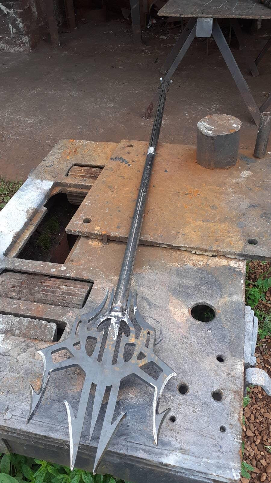 Trident, anniversary, gamer gift, cosplay, Christmas, birthday, mermaid, medieval, Poseidon, Neptune, 6th anniversary, graduation gift,ocean