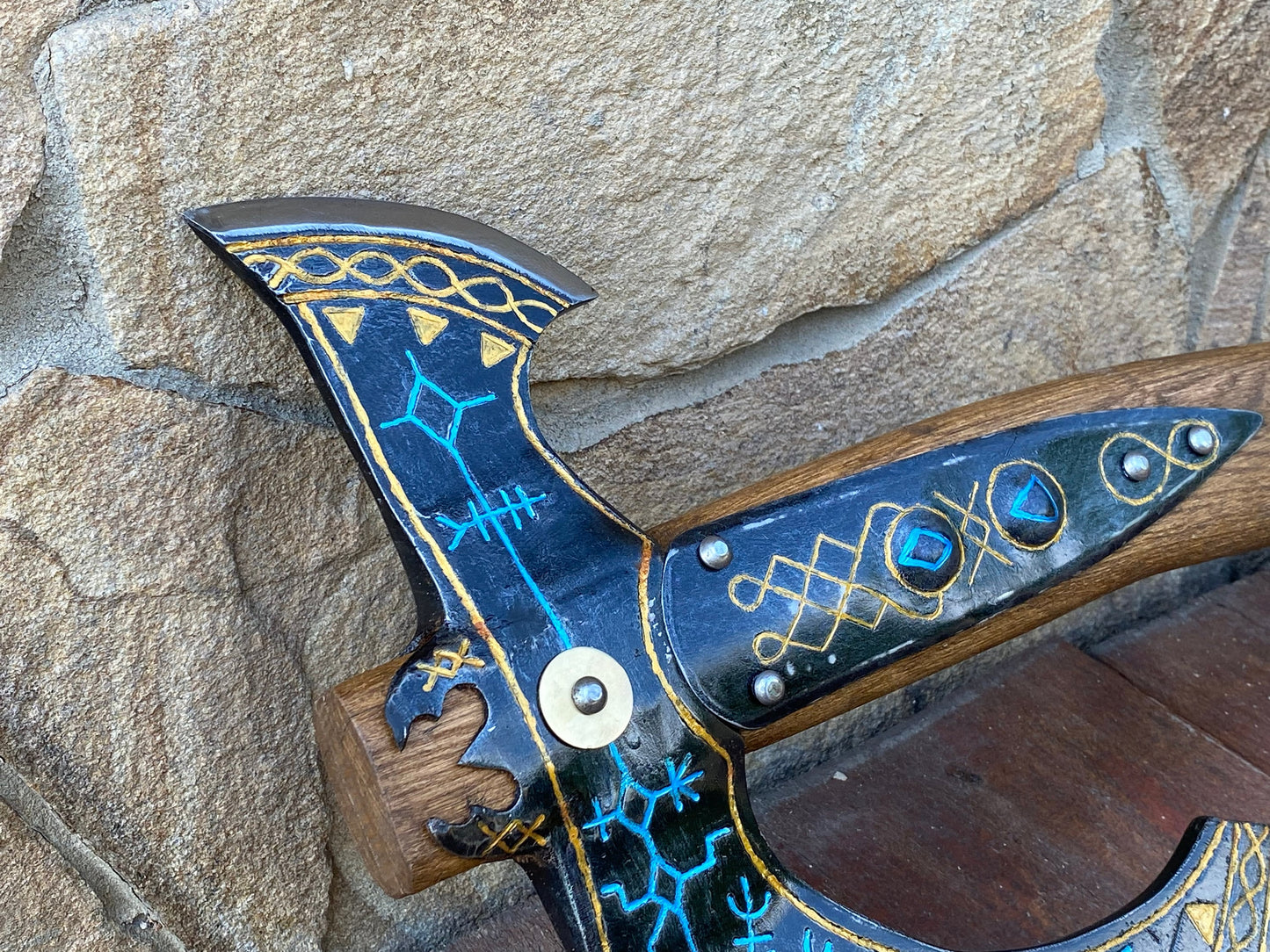 Kratos axe, Kratos, God of War, cosplay axe, cosplay, gamer gift, video game, viking axe, runic axe, Father, birthday,Christmas,anniversary