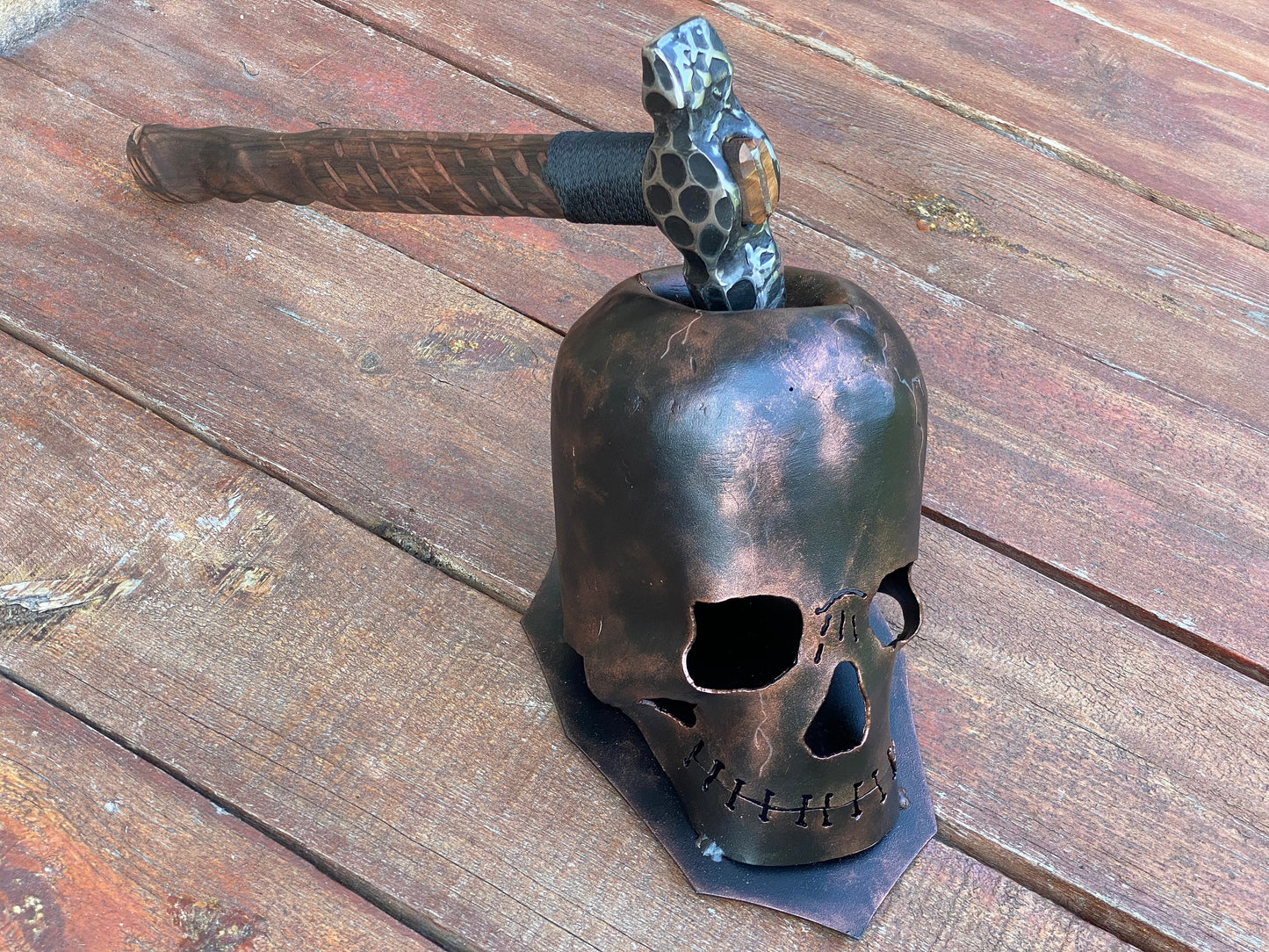Hammer holder, hammer, viking hammer, mens gifts, Christmas, skull, birthday, medieval, anniversary, Halloween, horror gift, skeleton,coffin