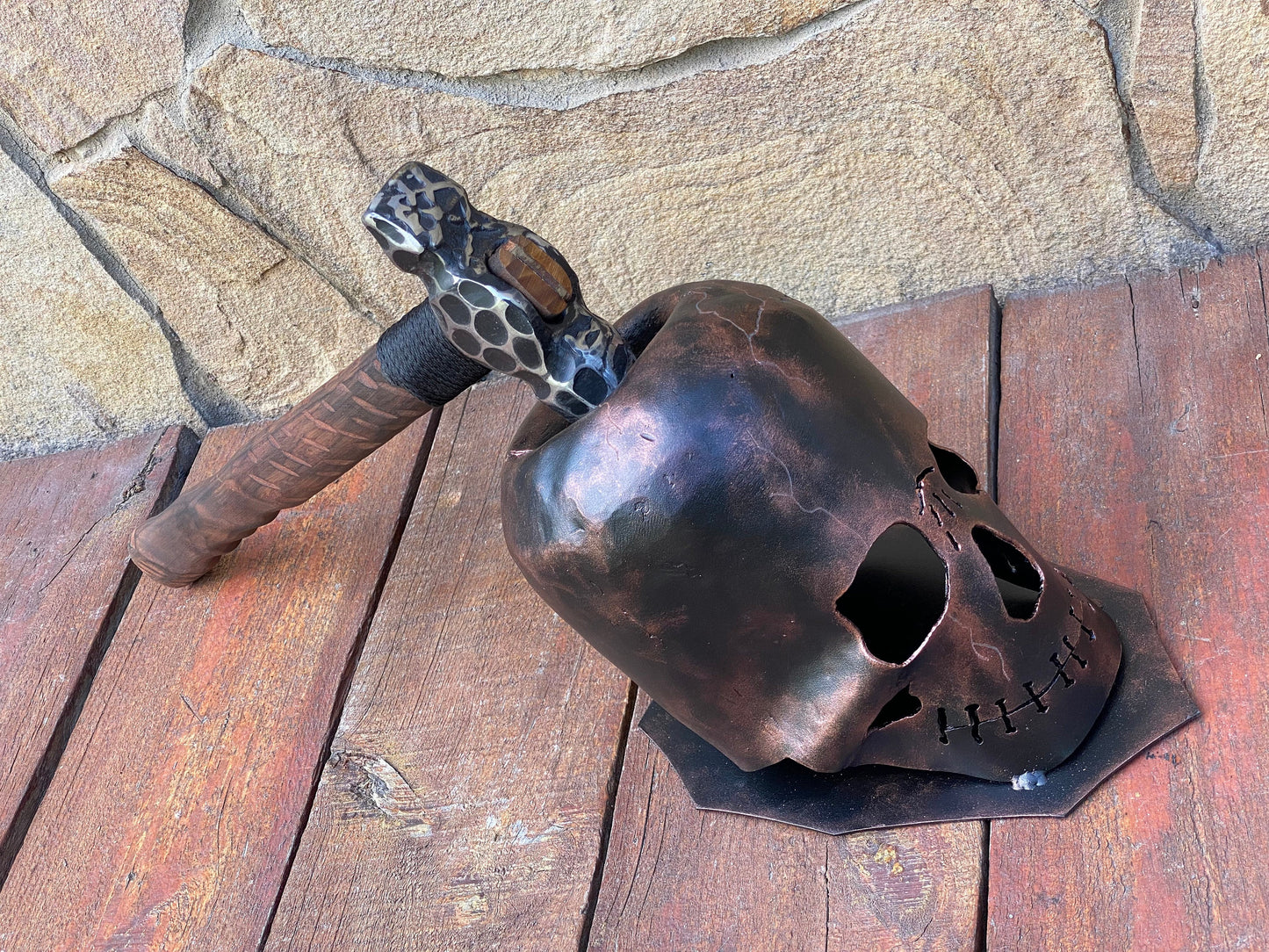 Hammer holder, hammer, viking hammer, mens gifts, Christmas, skull, birthday, medieval, anniversary, Halloween, horror gift, skeleton,coffin