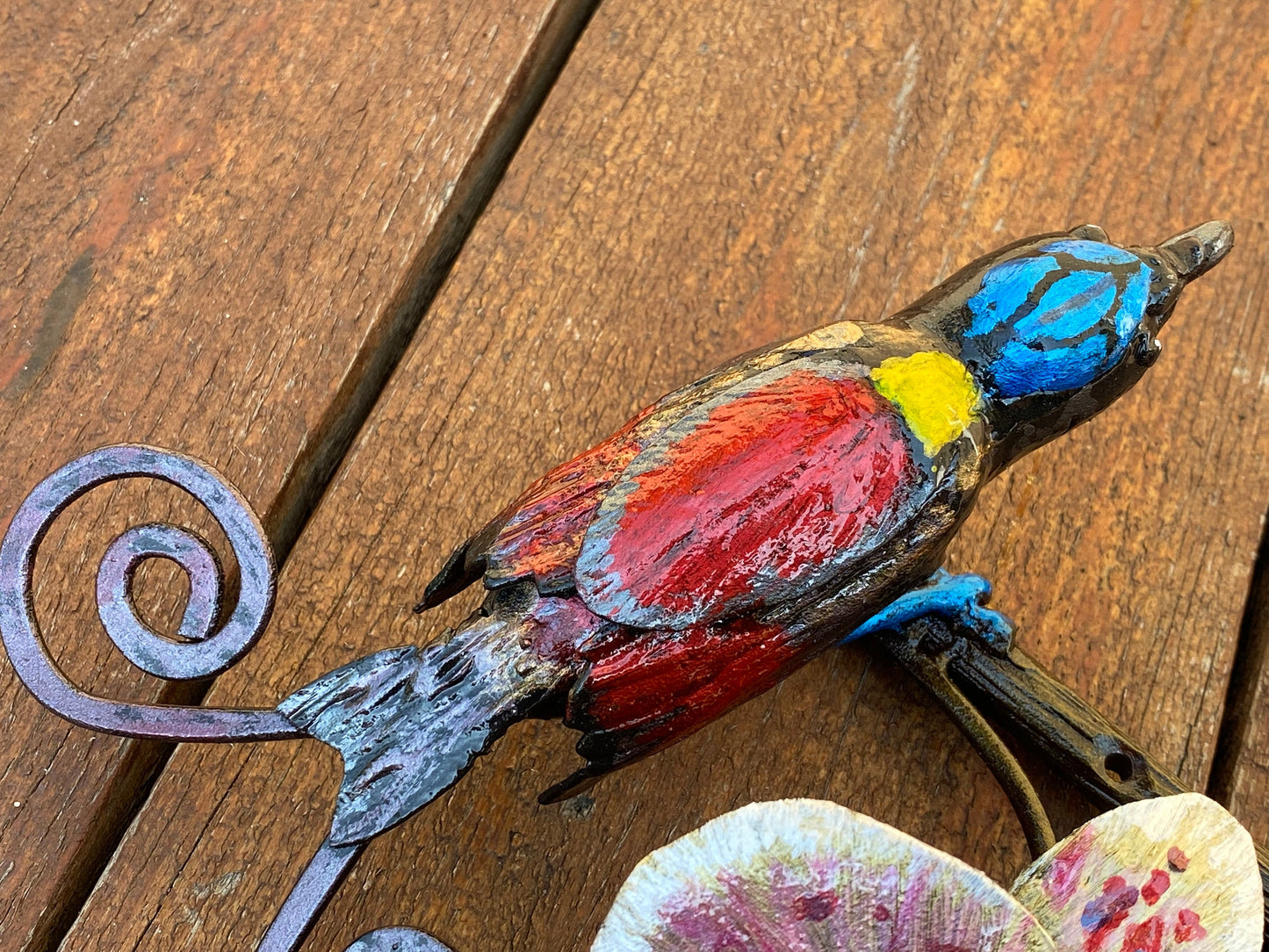 Hook, key hook, wall hanger, key holder, Mothers Day, gift for mom, hallway, hanger, towel hook, kitchen hook, bird, orchid, retirement