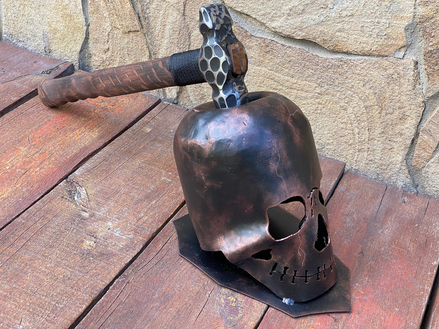 Hammer holder, hammer, viking hammer, mens gifts, Christmas, skull, birthday, medieval, anniversary, Halloween, horror gift, skeleton,coffin