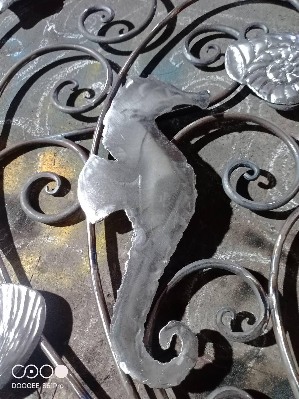 Stair railing, ocean theme, balcony, wedding, railing, handrail, bridemaid, groomsmen, bride, renovation, porch, terrace, seahorse,sea theme