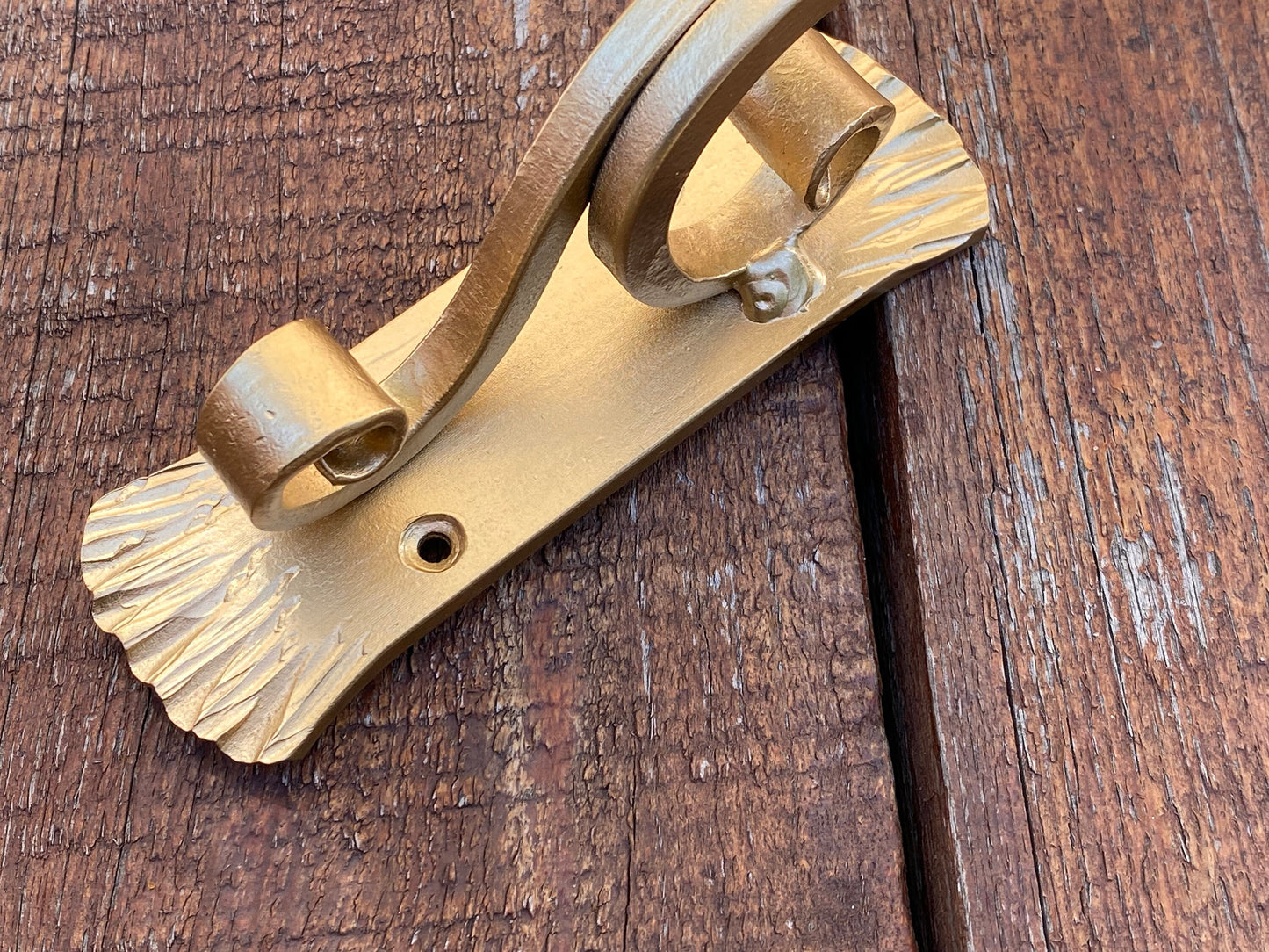 Barn door handle, door handle, gold decor, door pull, wicket, renovation, medieval, door, Christmas, anniversary, birthday, vintage, antique