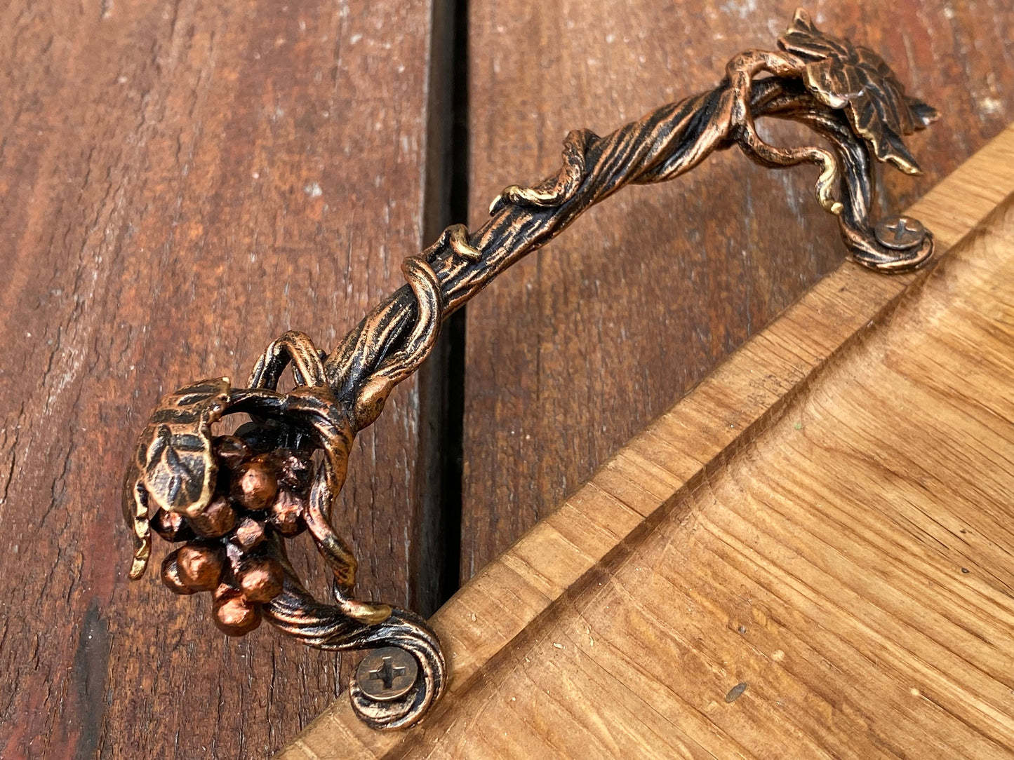 Drawer pull, drawer handle, chest of drawers, drawer knob, drawer, grapes, grapevine, cabinet knob, cabinet pull, Thanksgiving, Christmas