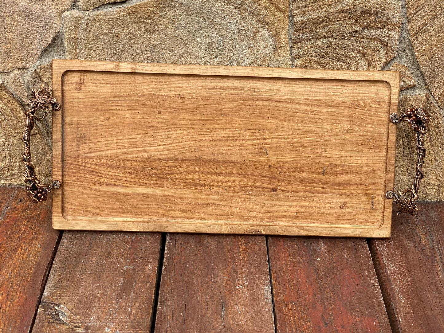 Tray, serving tray, wooden tray, personalized tray, grapes, restaurant, personalized gift, wedding tray, Christmas, anniversary, birthday
