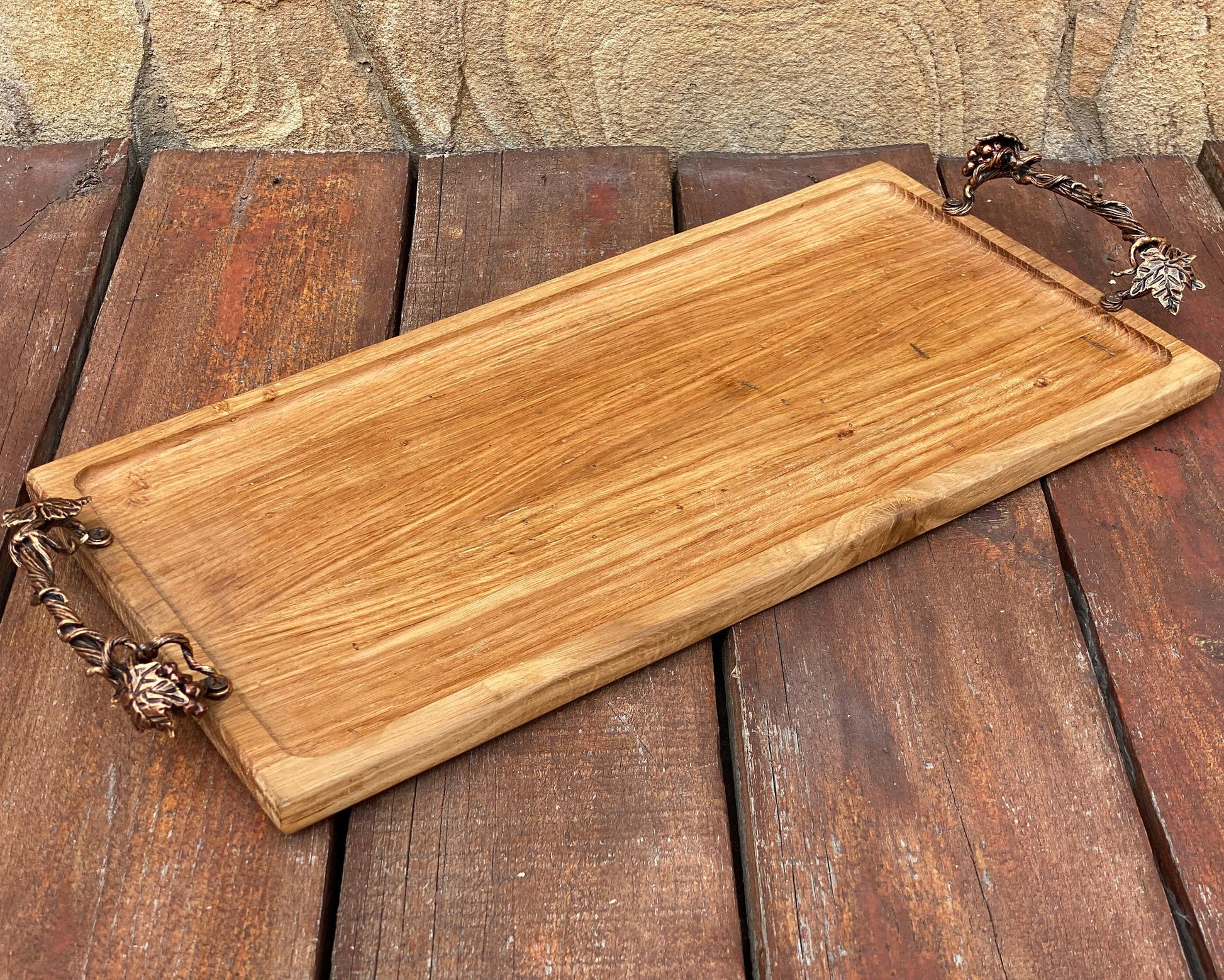 Tray, serving tray, wooden tray, personalized tray, grapes, restaurant, personalized gift, wedding tray, Christmas, anniversary, birthday