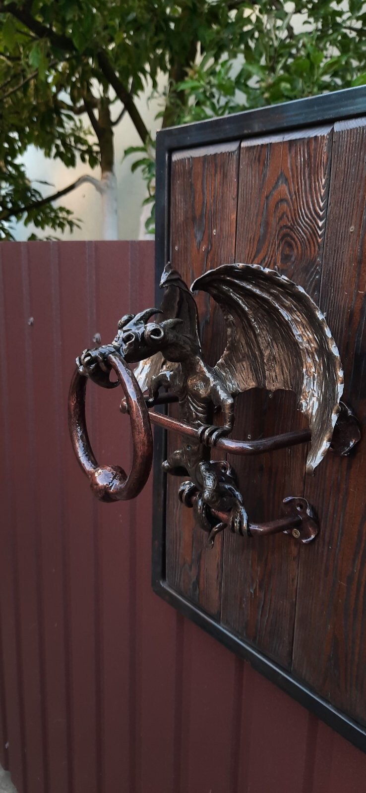 Door knocker, dragon, medieval, door pull, door handle, door, wicket, barn, birthday, anniversary, Christmas, Middle Ages, castle, viking