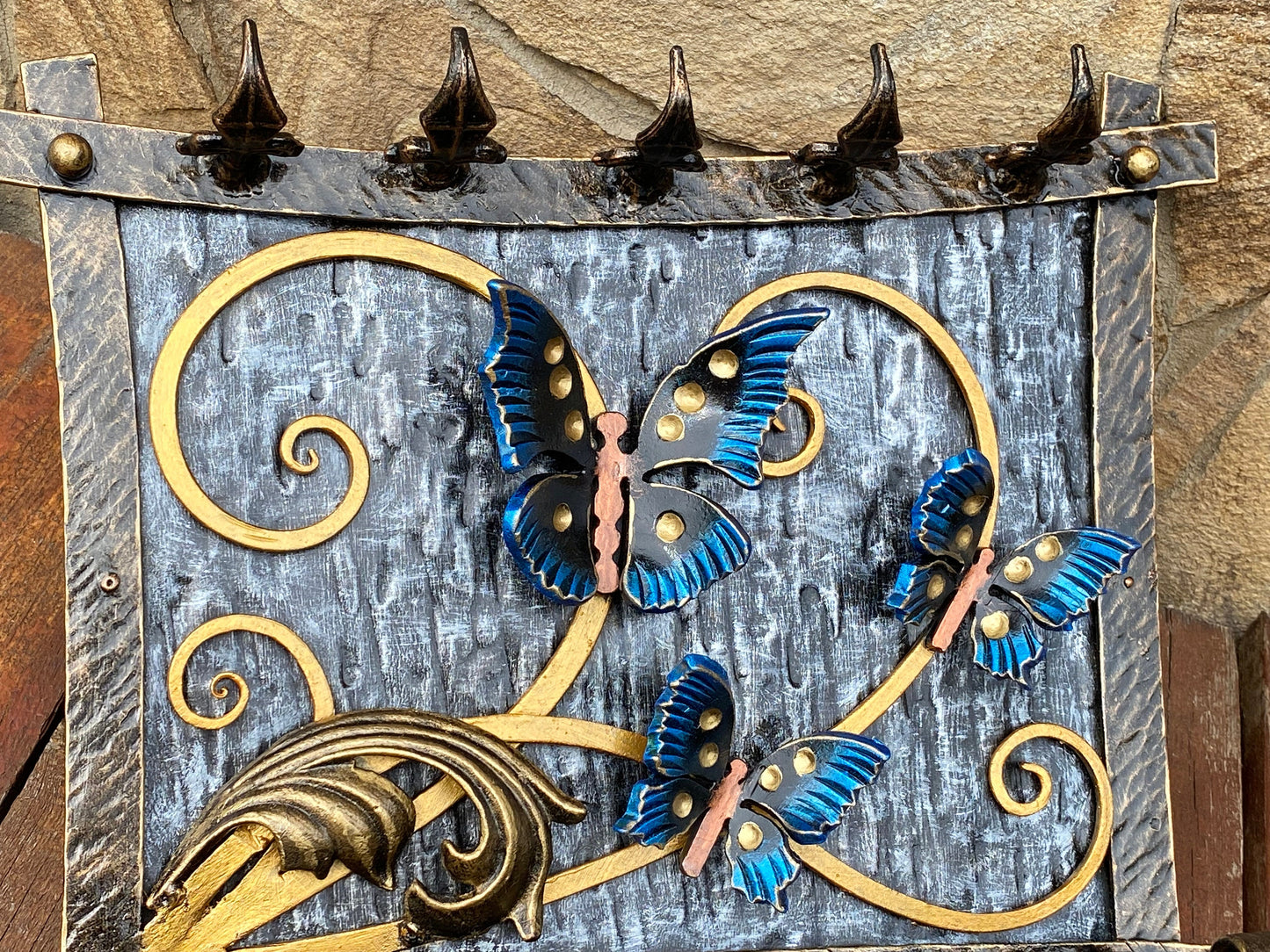 Wall key holder, Christmas, hook, shelf, rack, key holder, entryway, hallway, butterfly, rustic, birthday, anniversary,Mothers Day,dragonfly