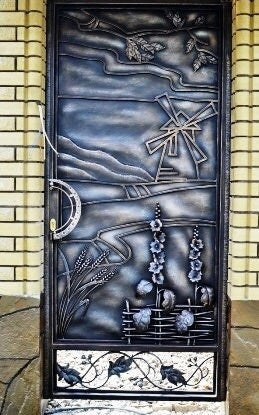 Gate, terrace, balcony, railing, wicket, rustic, door, renovation, forest, yard, Christmas, anniversary, birthday, garden, Fathers Day